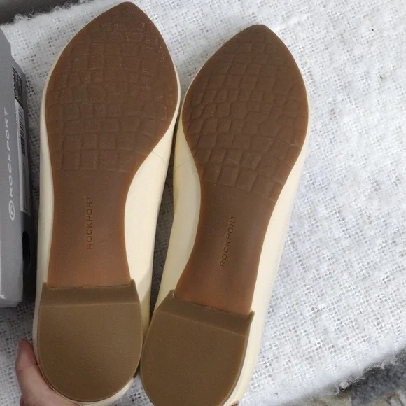 NWOT Rockport Ashika Scooped ballet flat size 10.5M in beige - Picture 6 of 14